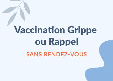 Personnes vaccinés sans rendez-vous contre la grippe